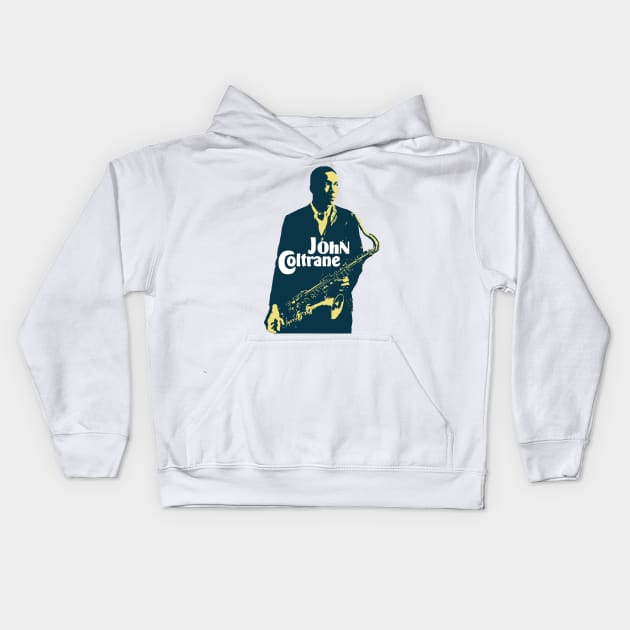 John Coltrane Kids Hoodie by TheSnowWatch